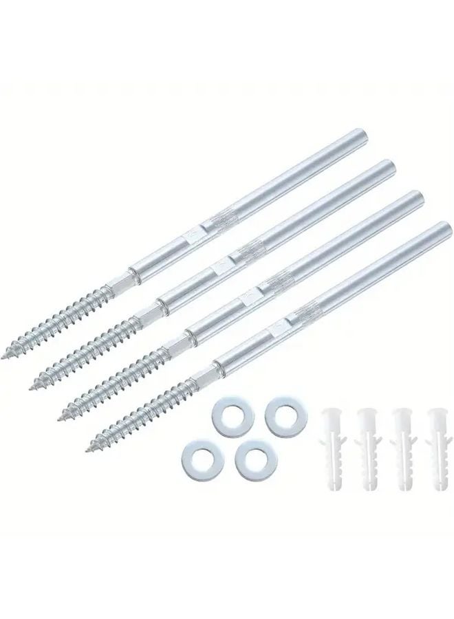 4Pcs Metal Hidden Floating Shelf Brackets 8 X 100mm Invisible Wall Mounted Supports - Image 1