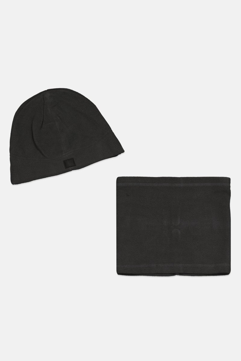 Rainforest Men 2 Pcs Fleeces Hat And Gaiter Set, Grey - Image 1