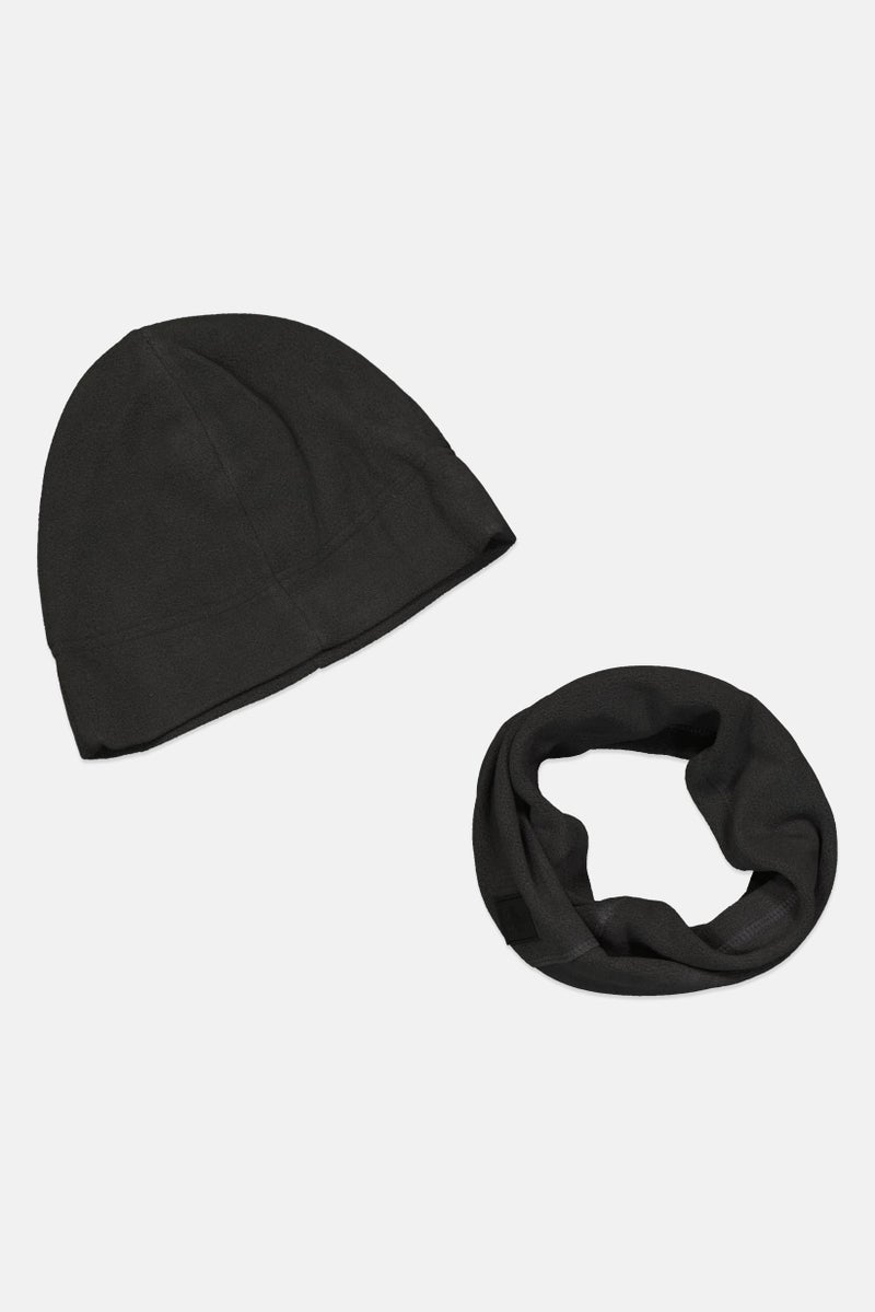 Rainforest Men 2 Pcs Fleeces Hat And Gaiter Set, Grey - Image 3