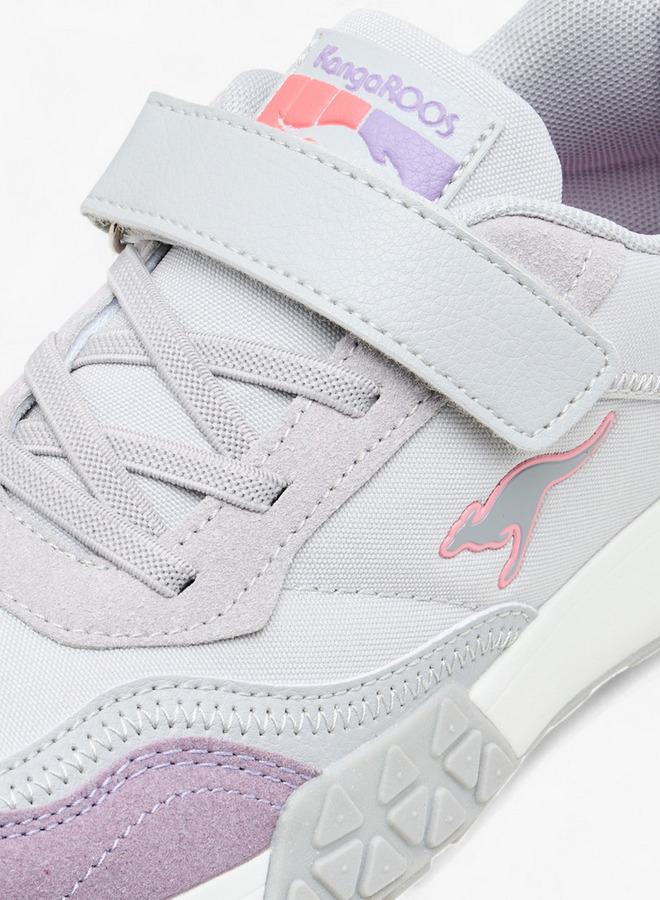 Kangaroos Girls Colourblock Hook & Loop School Walking Shoes - Image 4