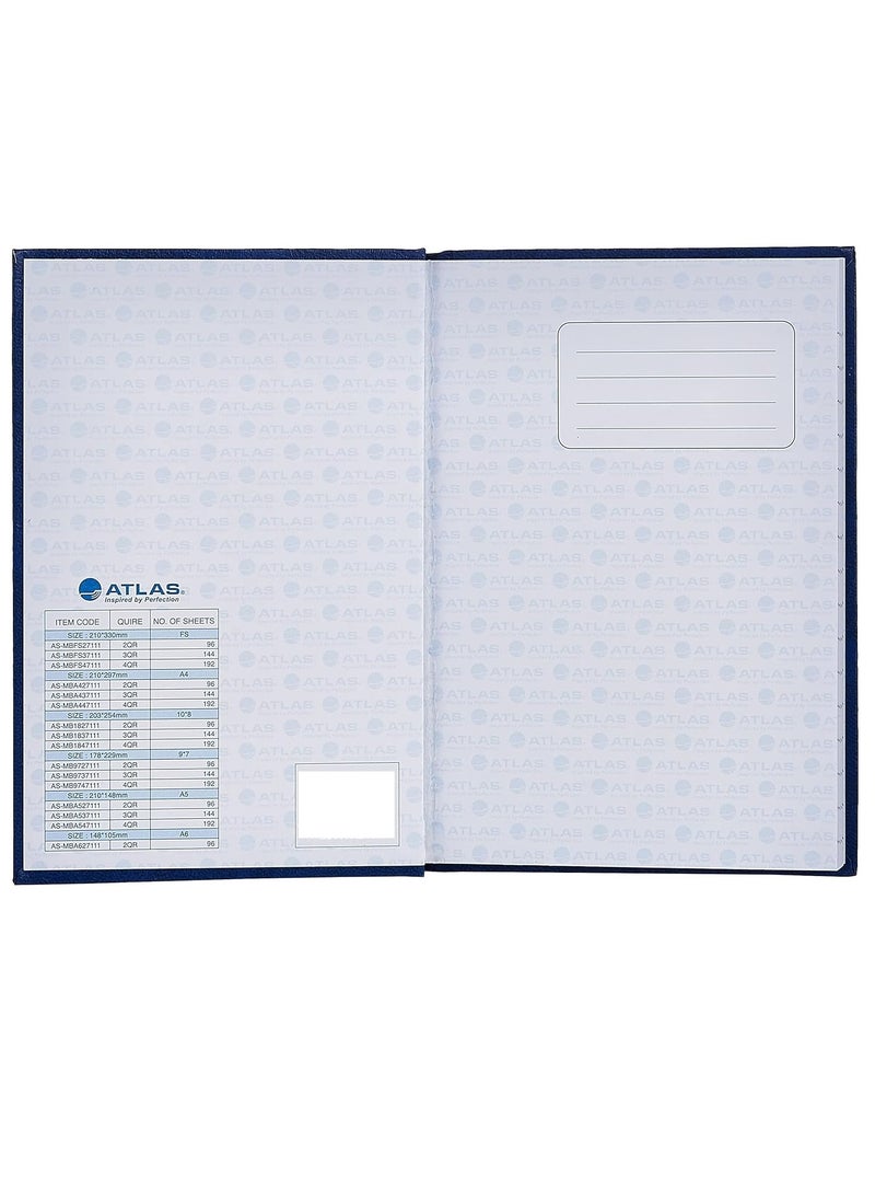 ATLAS 10x8 Inch Size Manuscript Lined Register Book 192 Pages  - Image 3