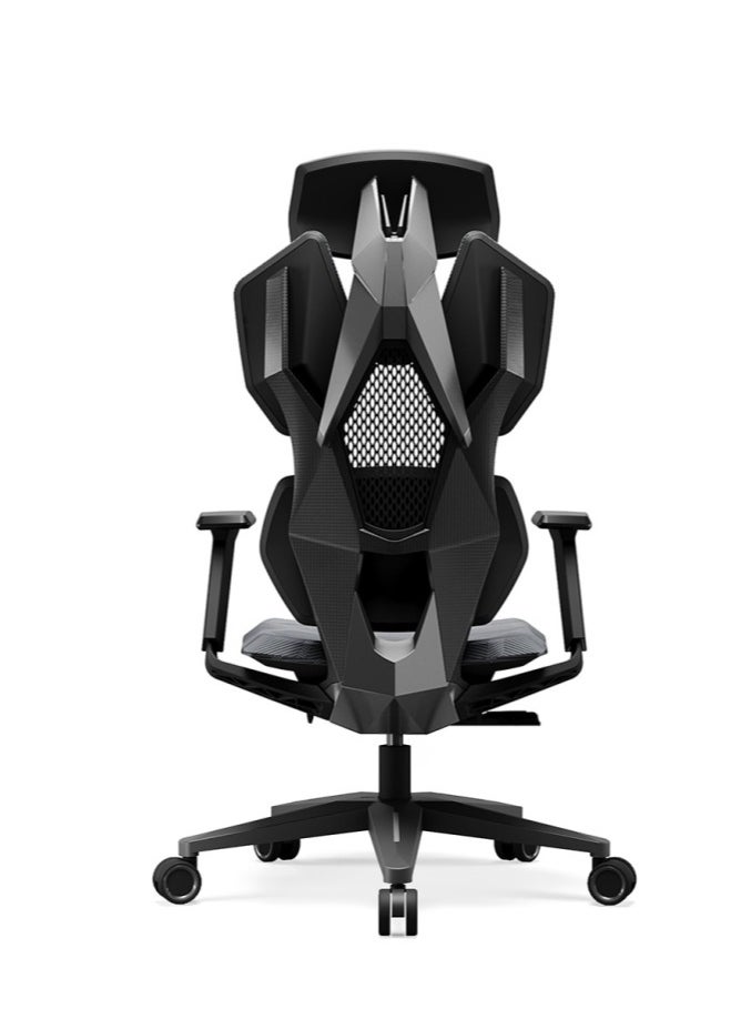 AFTERWORK Astron Gaming Chair - Premium Ergonomic Gaming Chair with Multi-Functional Mechanism, Headphone Hanger, Carbon Fiber Textured Frame and Adaptive Shoulder & Lumber Support (Black)  - Image 2