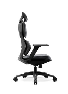 AFTERWORK Astron Gaming Chair - Premium Ergonomic Gaming Chair with Multi-Functional Mechanism, Headphone Hanger, Carbon Fiber Textured Frame and Adaptive Shoulder & Lumber Support (Black)  - Image 5