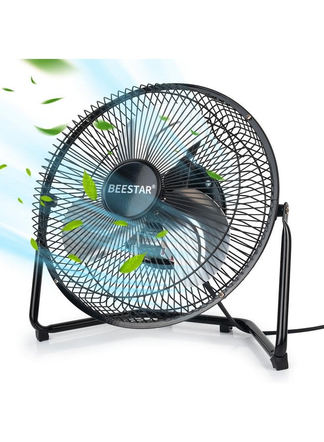 Beestar BEESTAR Floor Fan,3-Speed Portable Metal Fan, Fan Quiet for Home,Floor Fan with Adjustable Tilt for Home Office Bedroom,Black (9 INCH) - Image 1