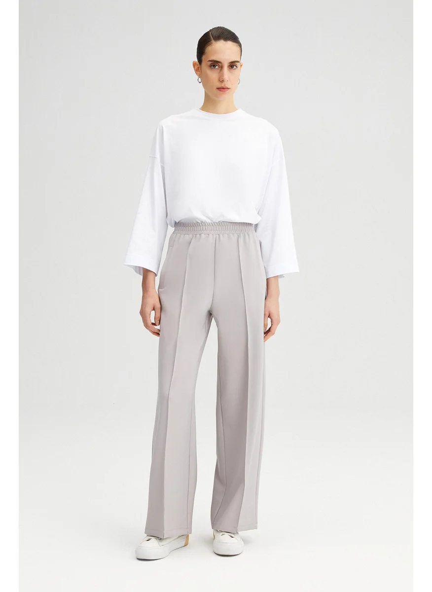 Touche Touche Ribbed Crepe Trousers