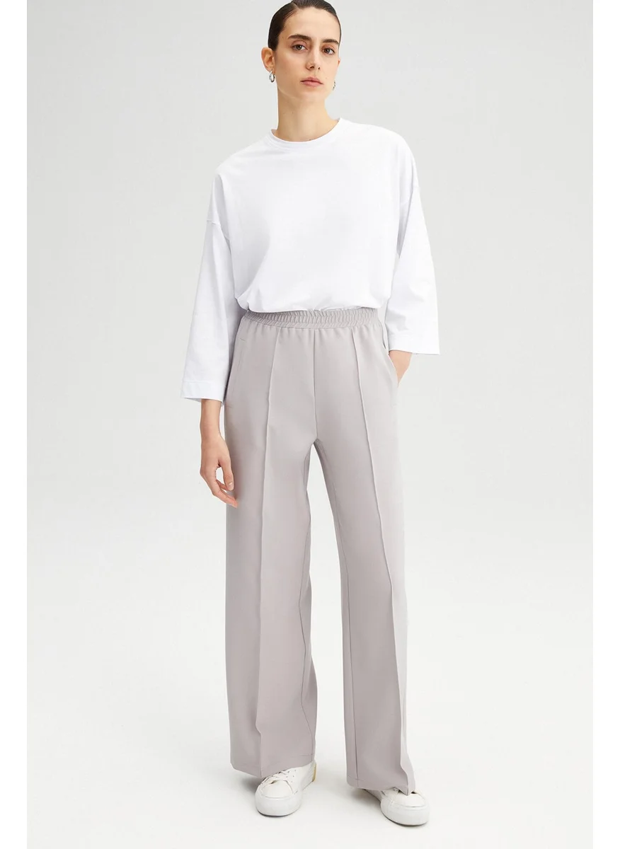 Touche Touche Ribbed Crepe Trousers