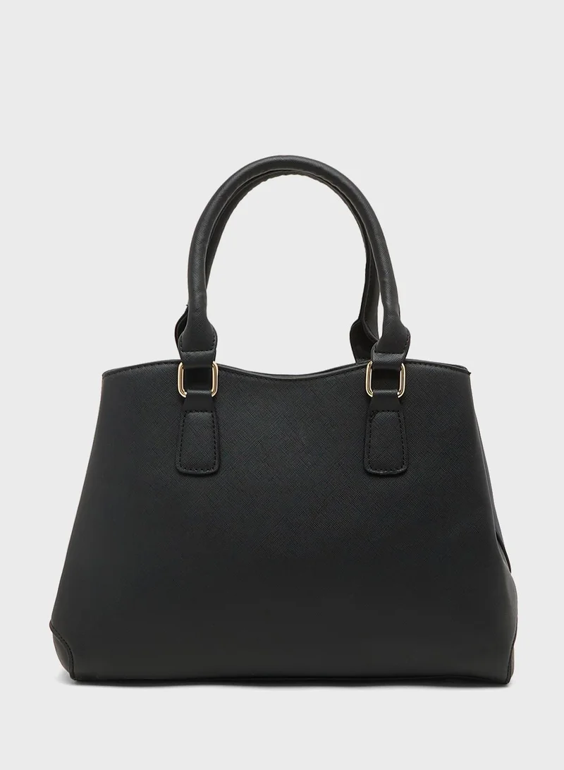 ELLA Black / Tan 4 In 1 Handbag Set With Tote, Crossbody, Pouch And Cardholder for Women | Best Price UAE