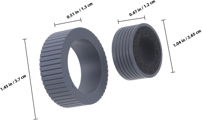 DOITOOL Scanner Roller Pager Accessories Provides Additional Protection 4pcs Replacement Made of Sturdy TPR Material and Enhances Scanning Efficiency for Scanner - Image 2