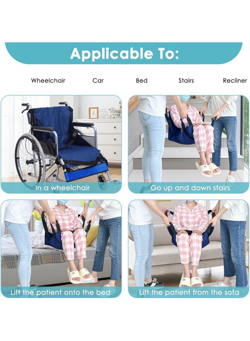 XiuWoo Portable Patient Lift Stair Transfer Chair Belts, Patient Stair Lift Aid, Stable and Durable Safety Medical Lifting Lifting Aid with Safety Belt and Double Handle for Elderly Adults - Image 2