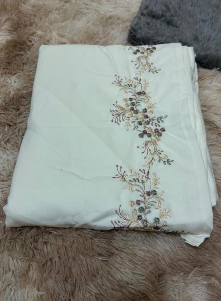 Padded prayer mat set with embroidered prayer shawl for women – Soft fabric with luxurious embroidery – Stylish and comfortable prayer set for everyday use – A special gift for special occasions, Ramadan, and Eid - Image 2