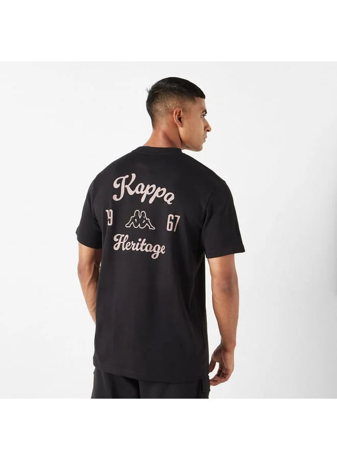 Kappa Kappa Graphic Print T-shirt with Short Sleeves