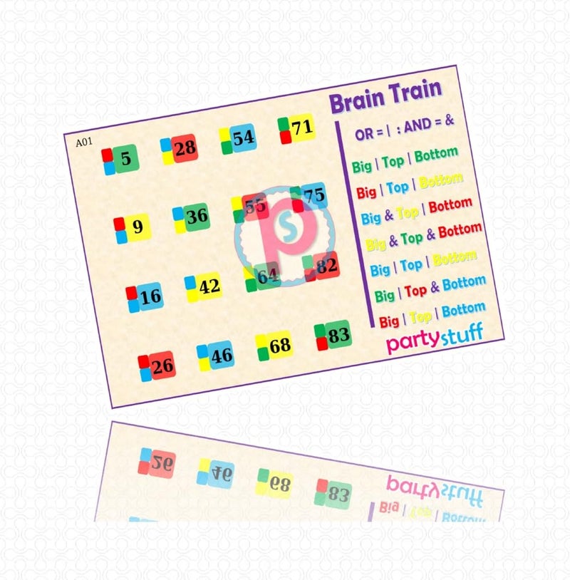 PartyStuff Tambola Housie - Brain Train Logic kukuba (24 Piece) - Image 2