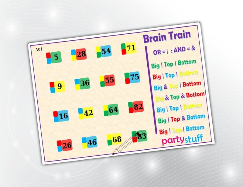PartyStuff Tambola Housie - Brain Train Logic kukuba (24 Piece) - Image 1