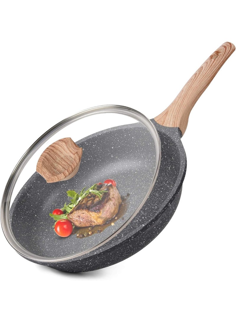 عجة البيض، طاسة عجة الجرانيت غير اللاصقة، طاسة الفطار، طاسة لعمل البيض مناسبة لفرن الغاز وتجهيزات المطبخ التعريفي. - Image 1