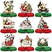 Sinmoe 9 Pcs Vintage Christmas Honeycomb Centerpieces Old World Xmas Party Centerpieces for Tables Victorian Christmas Table Decorations Table Toppers Christmas Paper Centerpiece Signs for Home Holiday - Image 2
