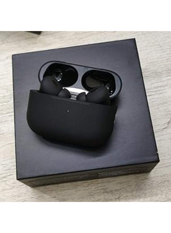 2nd Generation Headphones, Black Edition, -Earphones with Wireless Charging Case, Noise Cancelling, Compatible with iPhone, Android and All Mobile Phones - Image 1