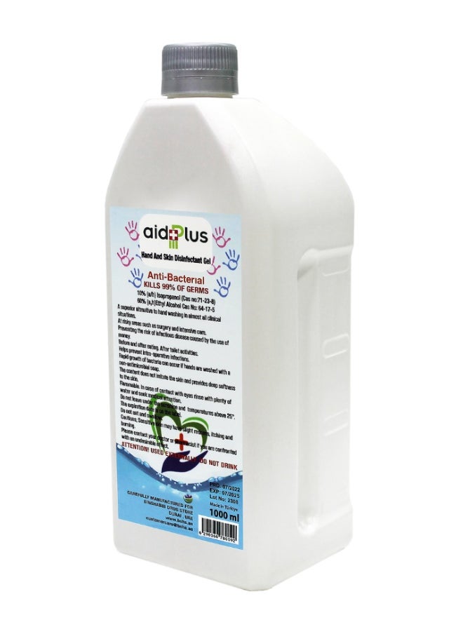 AID PLUS Hand Cleansing Gel 1000ml – Effective Germ Protection in a Convenient Large Bottle – SKU: 60333 