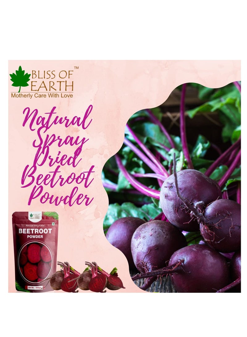 BLISS OF EARTH 200gm Mango Powder & 200gm Beetroot Powder Natural Spray Dried Vitamins A C K And E Rich Combo - Image 4