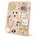 Pithfor Wooden Montessori Busy Board Montessori Sensory Activity Board Toys for Kids Toddler Baby Boys Girls for Autism ADHD Motor Skills - Image 2