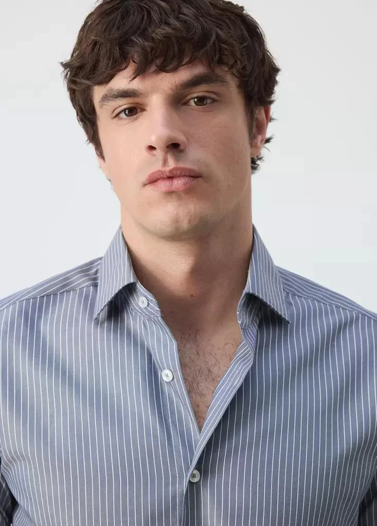 Mango Man  Slim-Fit Striped Shirt for Men | Best Price UAE