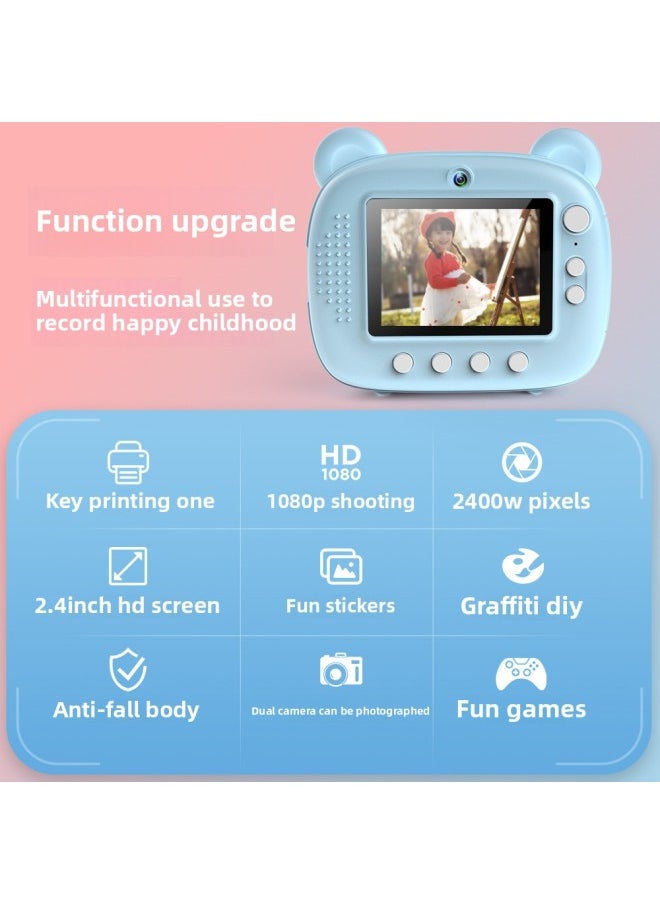 Generic Russian Hot Private Model Polaroid Dual Camera HD Children's Printing Camera Digital Camera-Color:32G High-speed Memory Card  - Image 4