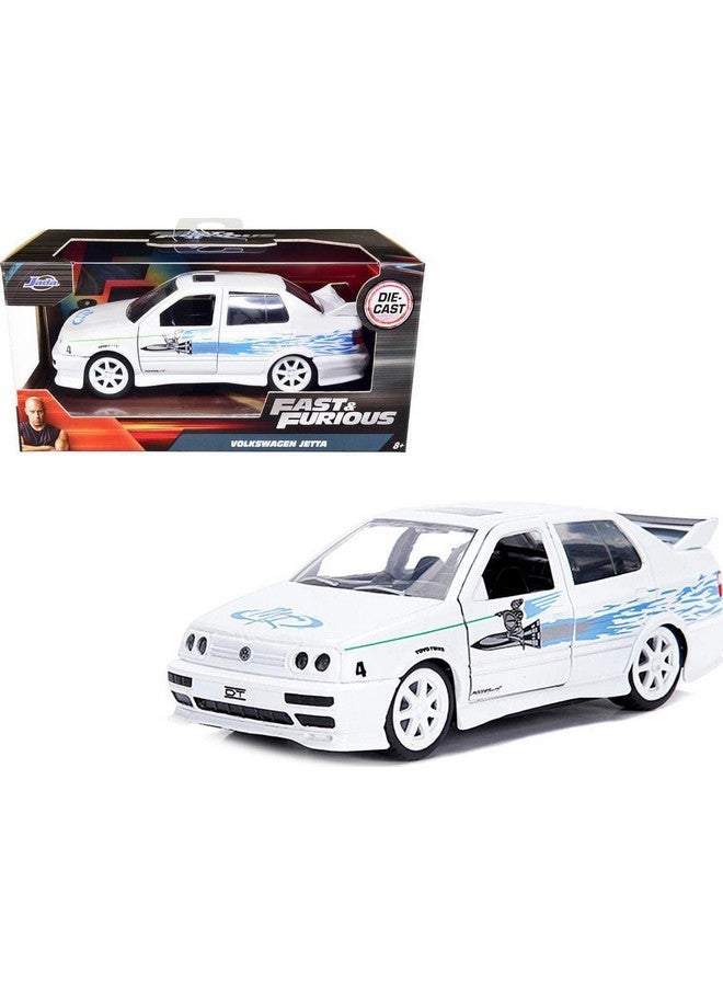 DieCast Jada Fast & Furious Jesse's Volkswagens Jetta, White 1:32 Scale - Image 1