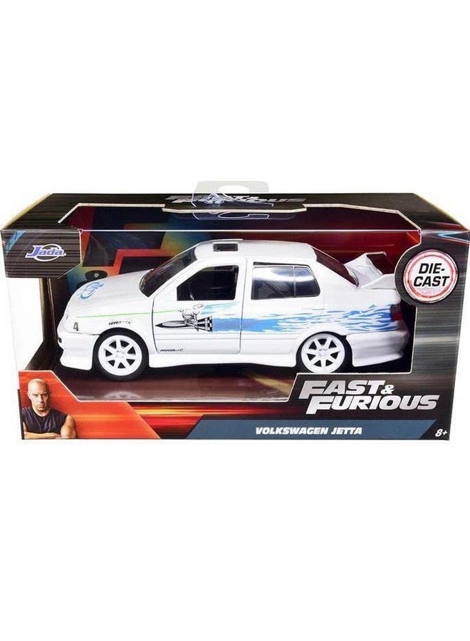 DieCast Jada Fast & Furious Jesse's Volkswagens Jetta, White 1:32 Scale - Image 2