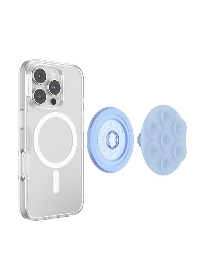 POPSOCKETS حامل مغناطيسي 3 في 1 مع قاعدة تثبيت | حامل هاتف مغناطيسي، تثبيت قوي على المرايا والأسطح المسطحة، لجهاز آيفون 17/16/15/14/13/12، حلقة محول للهواتف والحالات غير المغناطيسية - فروسيت - Image 5