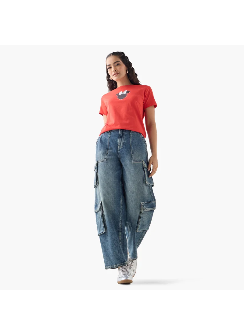اس بي كاركترز Minnie Mouse Print T-shirt
