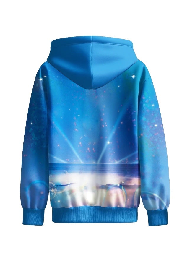 عام ك البوب: شيطان الصيادين المتوسطة والكبيرة الفتيات سترة سستة سترة مقنعين - Image 2