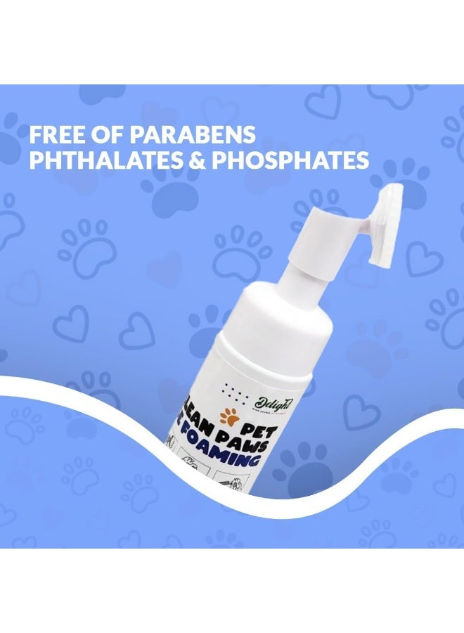 Delight Pet Paws Cleaning No Rinse Foaming 150 ML - Image 3