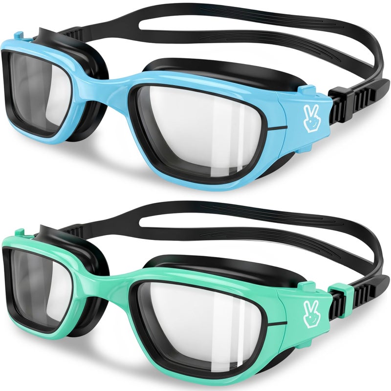 Vvinca Kids Swim Goggles Swimming Goggles for Kids 314 AntiFog UV Protection No Leak Pool Glasses for Boys Girls - Image 2