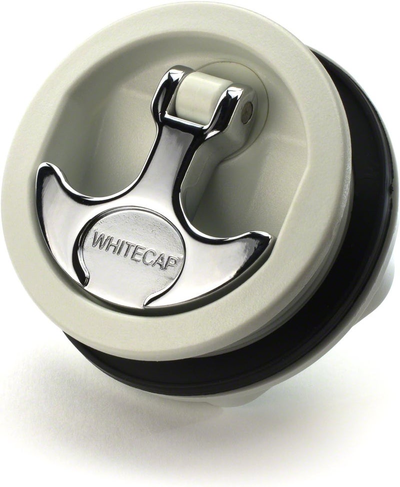 Whitecap S-0226BC T-Handle Latch with Keyed Lock - Black 3" Diameter - Image 2