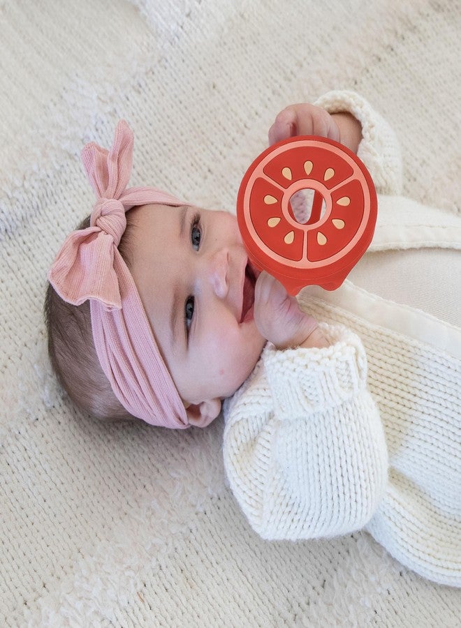 ReLIVE Tomato and Red Onion Silicone Teethers Baby Teething Toys, Newborn Essentials Must Haves, Easy-to-Hold Design Teething Ball Baby Essentials, BPA-Free - Image 4