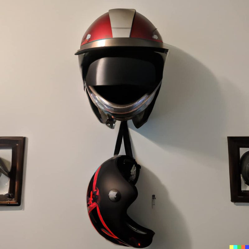 Brahmaji Brahmaji Helmet Holder Keys Bikers Jacket Laptop Bag Gloves Umbrella Job id Card Hanger Wall mountable Multipurpose Organizer Hook monolithic Unique Model Black Helmet Inner Soft Material Safe  - Image 4