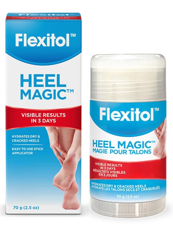 Flexitol Heel Magic For Dry Skin or Rough Heels with Shea Butter & Vitamin E, 2.5 Ounce - Image 1