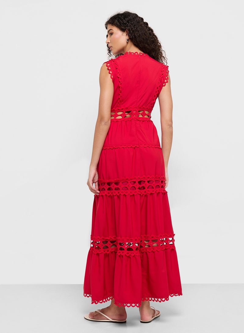 Ginger Tiered Cutout Maxi Dress - Image 2