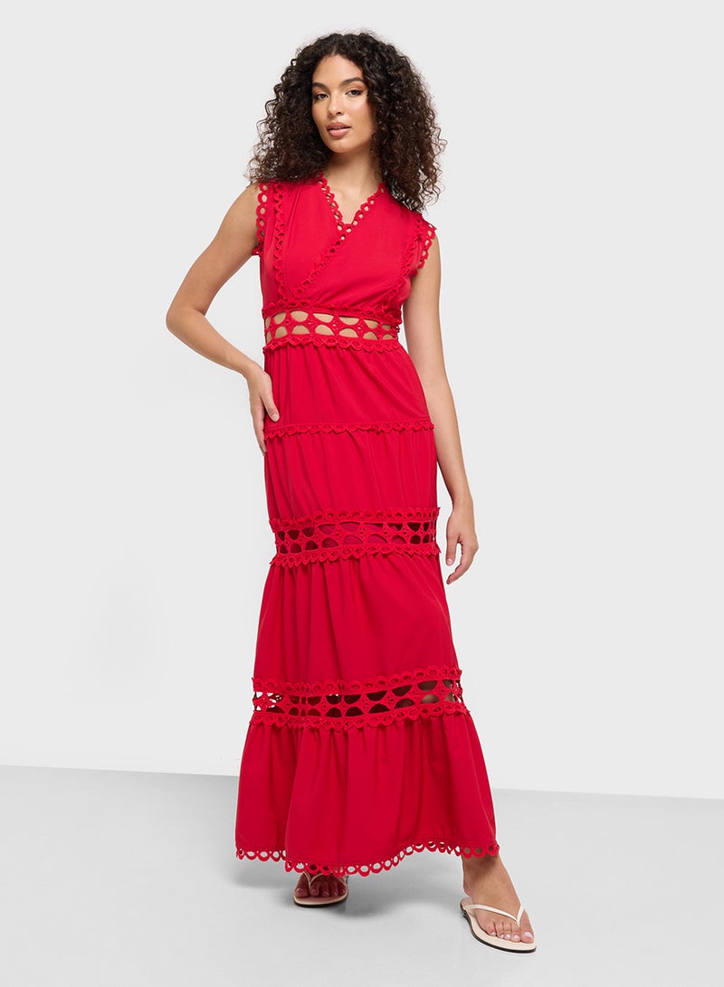 Ginger Tiered Cutout Maxi Dress - Image 4