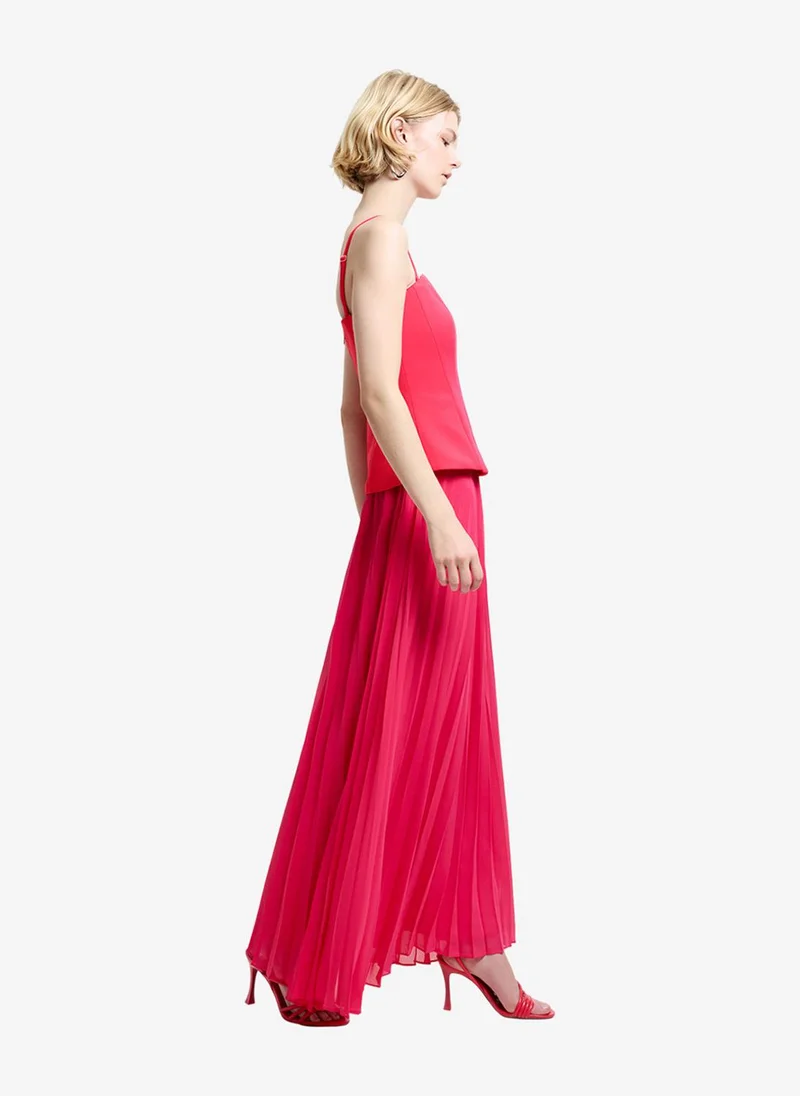 French Connection  Women's Peony Pink Tiana Ggt Mix Corset Dress for Women | Best Price UAE