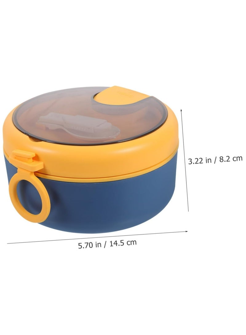 304 Stainless Steel Ramen Bowl with Lid and Spoon Portable Lunch Box for Meal Prep Leak Proof Container for Adults Suitable for Office and Outdoor Use - Image 3
