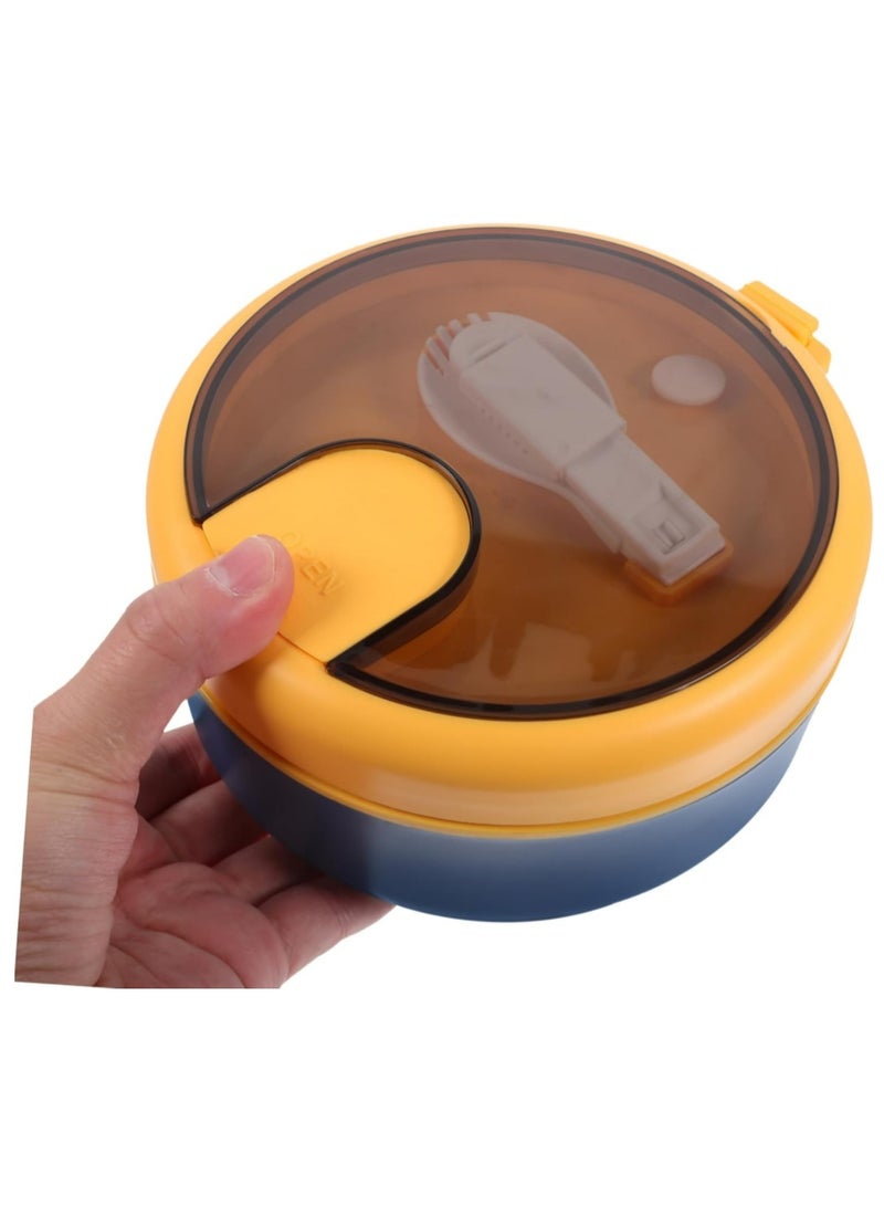 304 Stainless Steel Ramen Bowl with Lid and Spoon Portable Lunch Box for Meal Prep Leak Proof Container for Adults Suitable for Office and Outdoor Use - Image 4