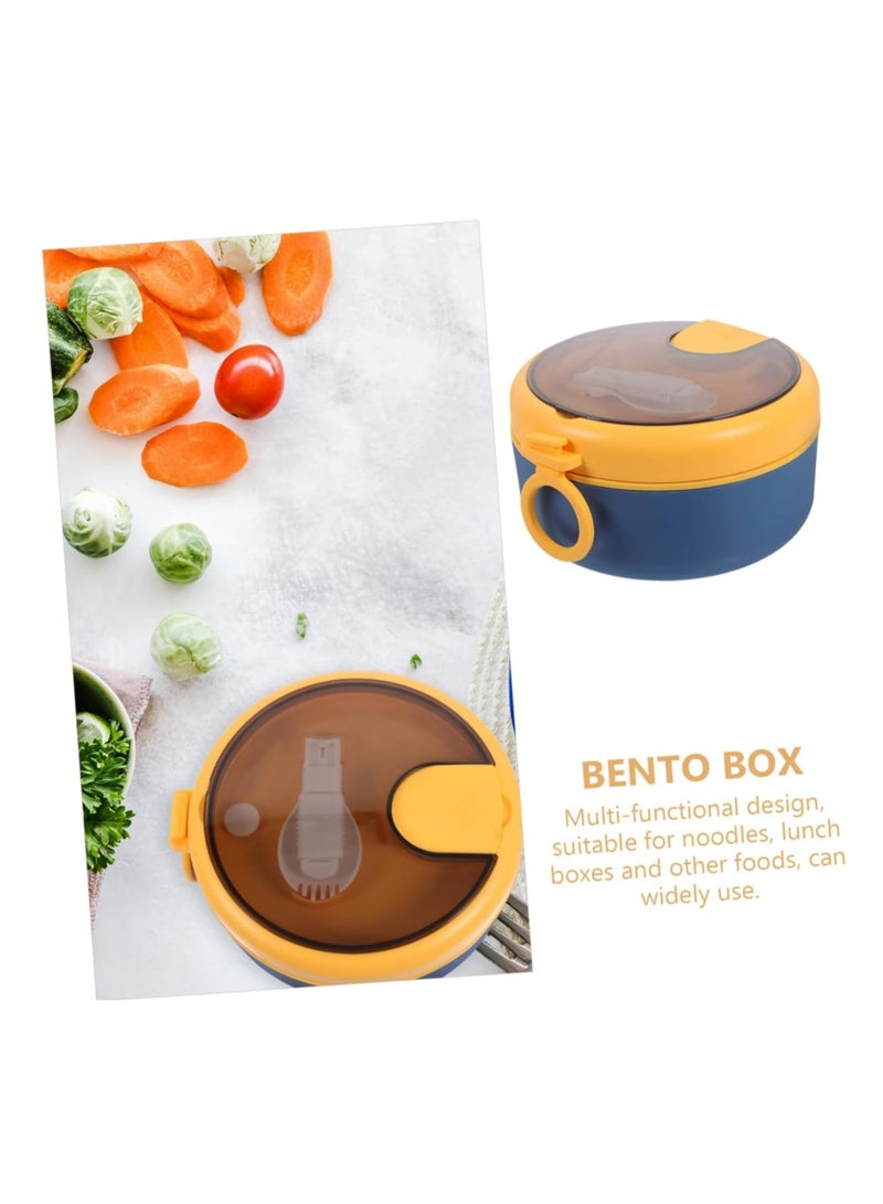 304 Stainless Steel Ramen Bowl with Lid and Spoon Portable Lunch Box for Meal Prep Leak Proof Container for Adults Suitable for Office and Outdoor Use - Image 2