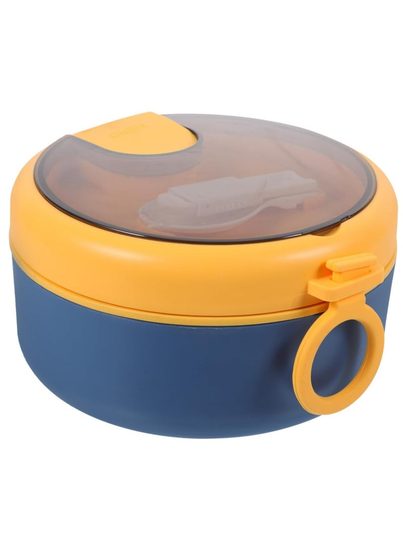 304 Stainless Steel Ramen Bowl with Lid and Spoon Portable Lunch Box for Meal Prep Leak Proof Container for Adults Suitable for Office and Outdoor Use - Image 1
