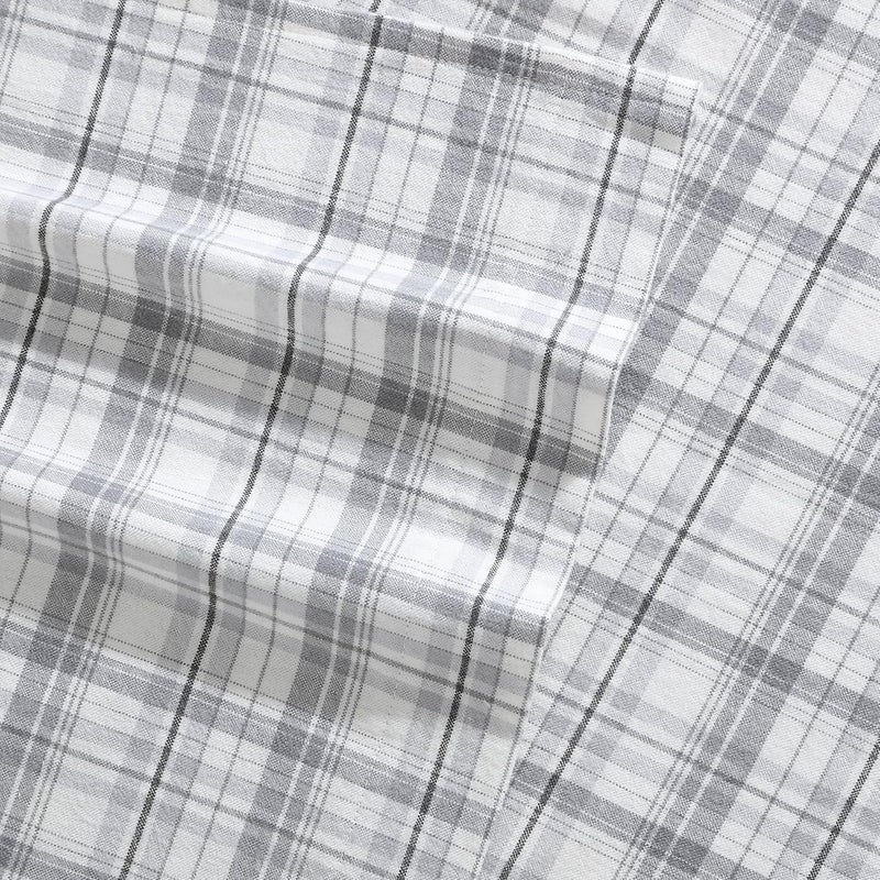 Eddie Bauer - Full Sheet Set, Warm Breathable Cotton Flannel Bedding with Deep Pockets, Brushed for Extra Softness, Cozy Home Decor, Oeko-Tex Certified (Beacon Hill Ivory, Full) - Image 5
