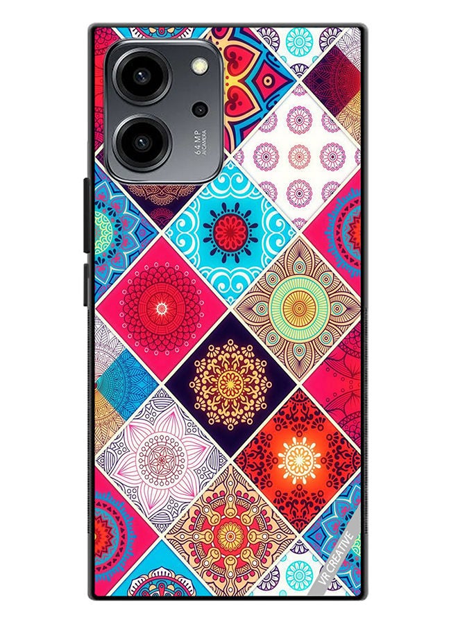 VR CREATIVE Protective Case Cover For Honor 80 SE Flower Pattern Design Multicolour - Image 1