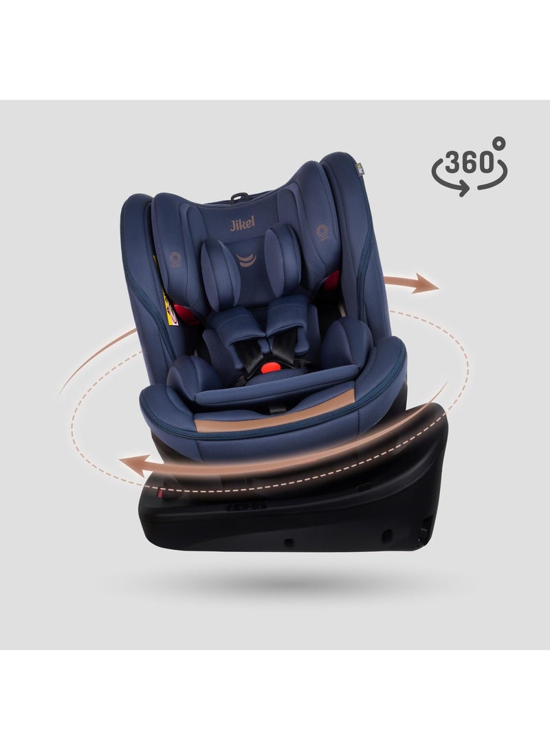 جيكل Jikel - Saturn Zip 360 Rotating IsoFix Car Seat - Navy - Image 2