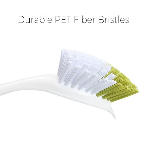 YeuDeuy Dish Brush, Dish Scrubber & Kitchen Scrub Brush for Dishes, Pots, Pans, Sink, Cast Iron, Yellow-Green 3 Pack - Image 3