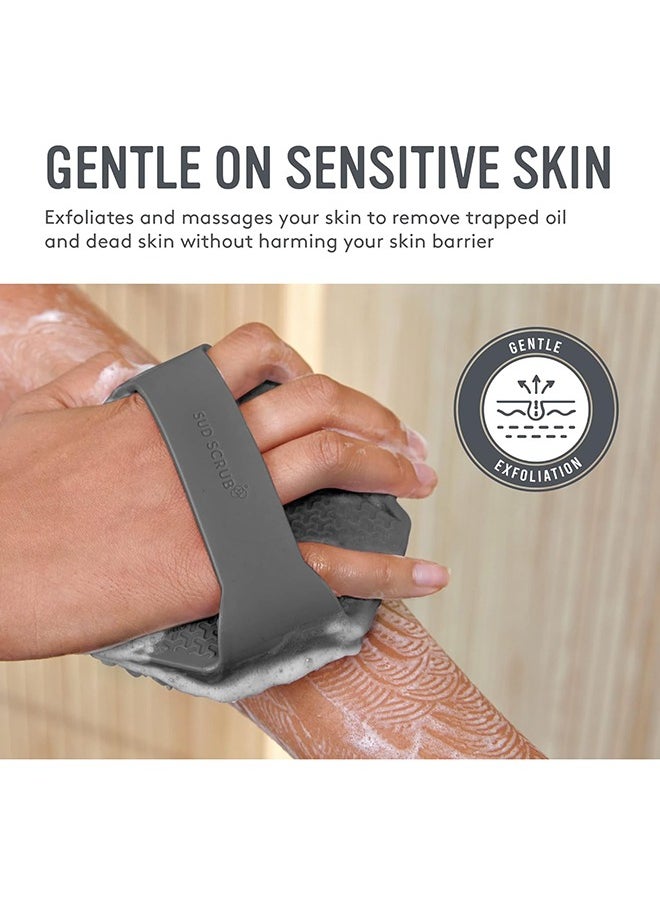 Arabest - Antimicrobial Silicone Body Scrubber for Sensitive Skin, Eco-Friendly, Lathers Well, and Charcoal-Infused for a Deep Clean,Get Softer, Healthier Skin - Image 1