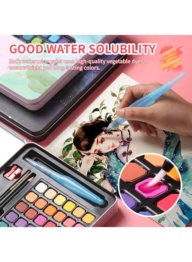 36 Colors Solid Watercolors Paints Set ，Pigment Drawing Painting For Artists Beginners Students Adults - Image 5