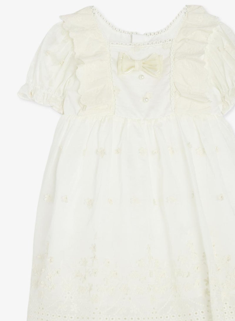Pinata Embroidered Pearl Detailed Occasion Dress - Image 4